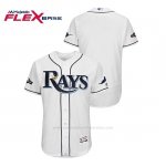 Camiseta Beisbol Hombre Tampa Bay Rays 2019 Postseason Flex Base Blanco