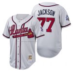 Camiseta Beisbol Hombre Atlanta Braves Luke Jackson Cooperstown Collection Autentico Blanco