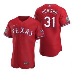 Camiseta Beisbol Hombre Texas Rangers Spencer Howard Autentico Alterno Rojo