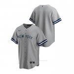 Camiseta Beisbol Hombre New York Yankees Replica Road Gris