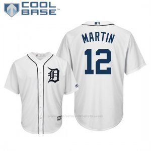 Camiseta Beisbol Hombre Tigers Leonys Martin Cool Base 1ª Blanco