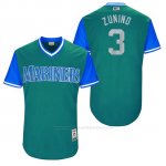 Camiseta Beisbol Hombre Seattle Mariners 2017 Little League World Series Mike Zunino Aqua