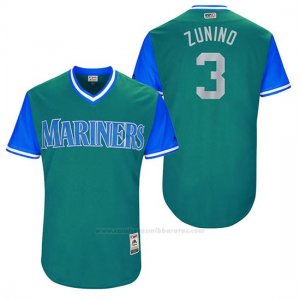 Camiseta Beisbol Hombre Seattle Mariners 2017 Little League World Series Mike Zunino Aqua