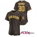 Camiseta Beisbol Hombre San Diego Padres Eric Hosmer Autentico 2020 Alternato Marron