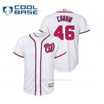 Camiseta Beisbol Nino Washington Nationals Patrick Corbin Cool Base Replica Home Blanco