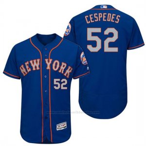 Camiseta Beisbol Hombre New York Mets Yoenis Cespedes Gris 2017 Alterno