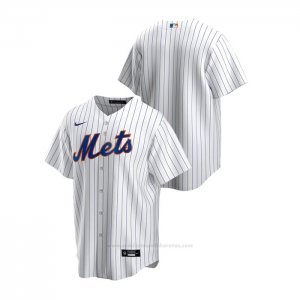 Camiseta Beisbol Hombre New York Mets Replica Primera Blanco