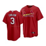 Camiseta Beisbol Hombre St. Louis Cardinals Dylan Carlson Replica Alterno Rojo
