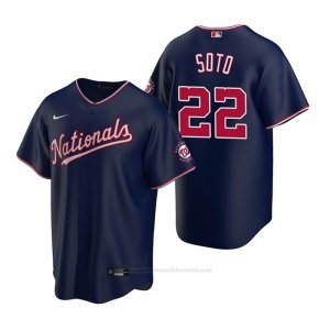 Camiseta Beisbol Hombre Washington Nationals Juan Soto Replica Alterno Azul