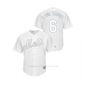 Camiseta Beisbol Hombre New York Mets Jeff Mcneil 2019 Players Weekend Replica Blanco