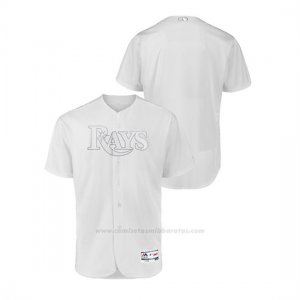 Camiseta Beisbol Hombre Tampa Bay Rays 2019 Players Weekend Blanco Autentico