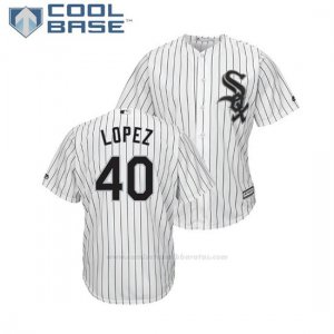 Camiseta Beisbol Hombre Chicago White Sox Reynaldo Lopez Cool Base 1ª Blanco