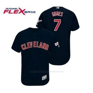 Camiseta Beisbol Hombre Cleveland Indians Yan Gomes 2019 All Star Game Patch Flex Base Azul