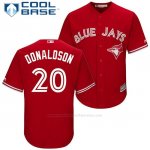 Camiseta Beisbol Hombre Toronto Blue Jays 20 Josh Donaldson Scarlet 2017 Cool Base