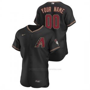 Camiseta Beisbol Hombre Arizona Diamondbacks Personalizada Autentico 2020 Alternato Negro