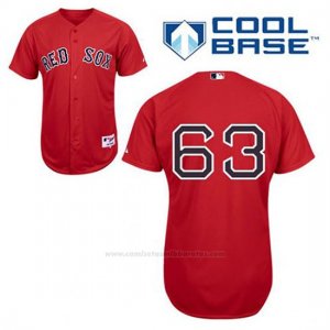 Camiseta Beisbol Hombre Boston Red Sox 63 Justin Masterson Rojo Alterno Cool Base