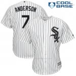 Camiseta Beisbol Hombre Chicago White Sox Tim Anderson Blanco Cool Base