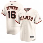 Camiseta Beisbol Hombre San Francisco Giants Rafael Devers Primera Limited Crema
