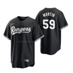 Camiseta Beisbol Hombre Texas Rangers Brett Martin Replica 2021 Negro