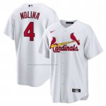 Camiseta Beisbol Hombre St. Louis Cardinals Yadier Molina Replica Retired Blanco