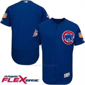 Camiseta Beisbol Hombre Chicago Cubs 17 Bryant Azul Flex Base Autentico Coleccion Entrenamiento de Primavera