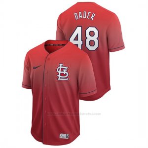Camiseta Beisbol Hombre St. Louis Cardinals Harrison Bader Fade Autentico Rojo