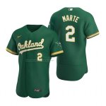 Camiseta Beisbol Hombre Oakland Athletics Starling Marte Autentico Alterno Verde