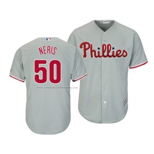 Camiseta Beisbol Hombre Philadelphia Phillies Hector Neris Cool Base Segunda Gris