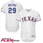 Camiseta Beisbol Hombre Texas Rangers Adrian Beltre 29 Blanco Flex Base Autentico Coleccion Jugador