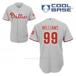 Camiseta Beisbol Hombre Philadelphia Phillies Mitch Williams 99 Gris Cool Base