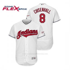 Camiseta Beisbol Hombre Cleveland Indians Lonnie Chisenhall 2019 All Star Game Patch Flex Base Blanco
