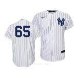 Camiseta Beisbol Nino New York Yankees James Paxton Replica Primera 2020 Blanco Azul