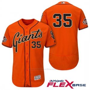 Camiseta Beisbol Hombre San Francisco Giants Brandon Crawford Naranja Alterno 60th Season Flex Base