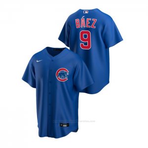 Camiseta Beisbol Hombre Chicago Cubs Javier Baez Replica Alterno Azul