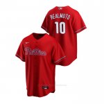 Camiseta Beisbol Hombre Philadelphia Phillies J.t. Realmuto Replica Alterno Rojo