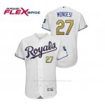Camiseta Beisbol Hombre Kansas City Royals Raul Mondesi 150th Aniversario Patch Flex Base Blanco