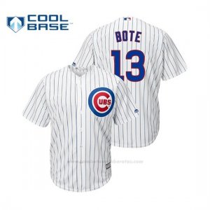 Camiseta Beisbol Hombre Chicago Cubs David Bote Cool Base Official 1ª Blanco