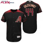 Camiseta Beisbol Hombre Arizona Diamondbacks 44 Paul Goldschmidt Negro Rojo Alterno 20 Aniversario Flex Base