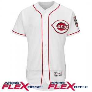 Camiseta Beisbol Hombre Cincinnati Reds Blank Blanco Flex Base Autentico Coleccion