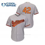 Camiseta Beisbol Hombre Baltimore Orioles 2019 Jackie Robinson Day Cool Base Gris