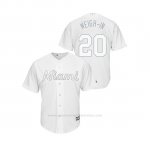 Camiseta Beisbol Hombre Miami Marlins Wei Yin Chen 2019 Players Weekend Replica Blanco