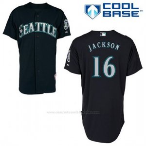 Camiseta Beisbol Hombre Seattle Mariners Austin Jackson 16 Azul Azul Alterno Cool Base