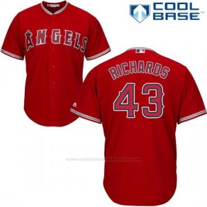 Camiseta Beisbol Hombre Los Angeles Angels Garrett Richards Scarlet Cool Base