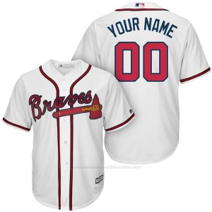 Camiseta Atlanta Braves Personalizada Blanco