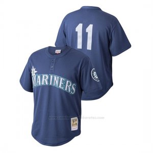 Camiseta Beisbol Hombre Seattle Mariners Edgar Martinez Cooperstown Collection Mesh Batting Practice Azul