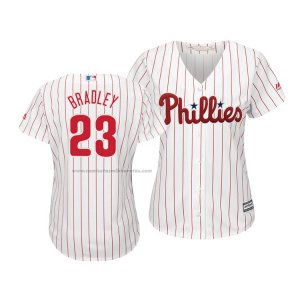 Camiseta Beisbol Mujer Philadelphia Phillies Archie Bradley Cool Base Primera Blanco