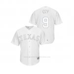 Camiseta Beisbol Hombre Texas Rangers Isiah Kiner Falefa 2019 Players Weekend Replica Blanco