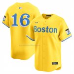 Camiseta Beisbol Hombre Boston Red Sox Jarren Duran Alterno Limited Amarillo Camiseta Beisbol Hombre Boston Red Sox Jarren Duran Alterno Limited Amarillo