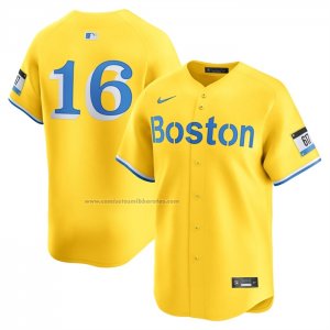 Camiseta Beisbol Hombre Boston Red Sox Jarren Duran Alterno Limited Amarillo