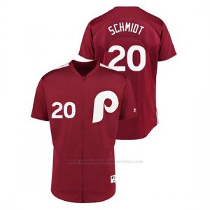 Camiseta Beisbol Hombre Philadelphia Phillies Mike Schmidt 1979 Saturday Night Special Autentico Rojo